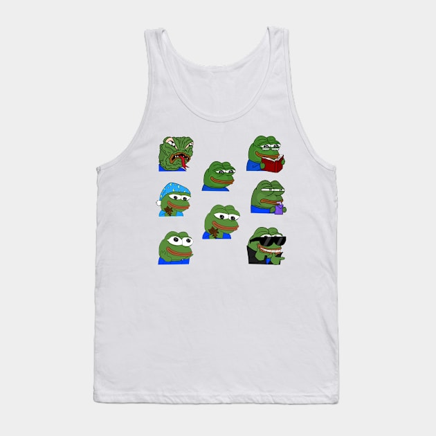 Pepe the frog variety set Tank Top by sivelobanova